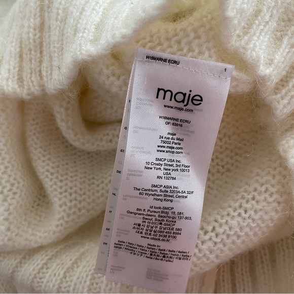 Maje White Sweater - Picture 5 of 5